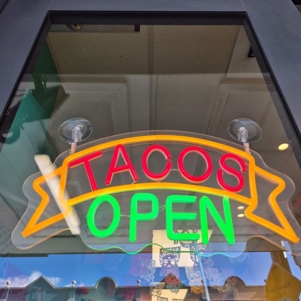 Clean shopfront window, La Mexicana Auckland
